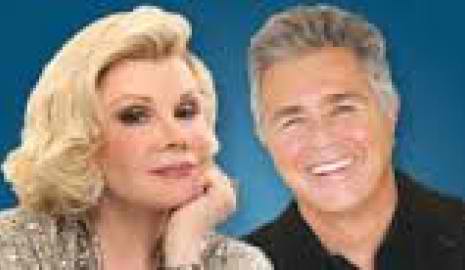 Joan Rivers and Steve Tyrell at the Westbury Music Fair